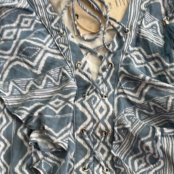 🆕 Moom River Bohemian Blouse. NWT - Picture 7 of 10